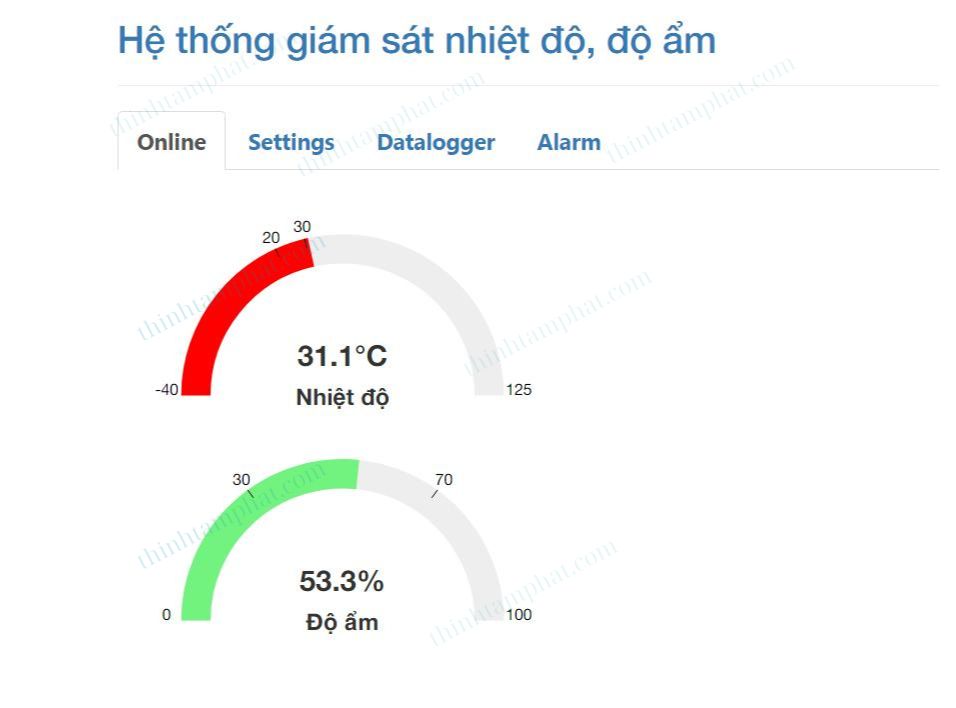 Giám sát nhiệt độ và độ ẩm